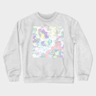 Random Rabbits - abstract pastel rabbit pattern Crewneck Sweatshirt